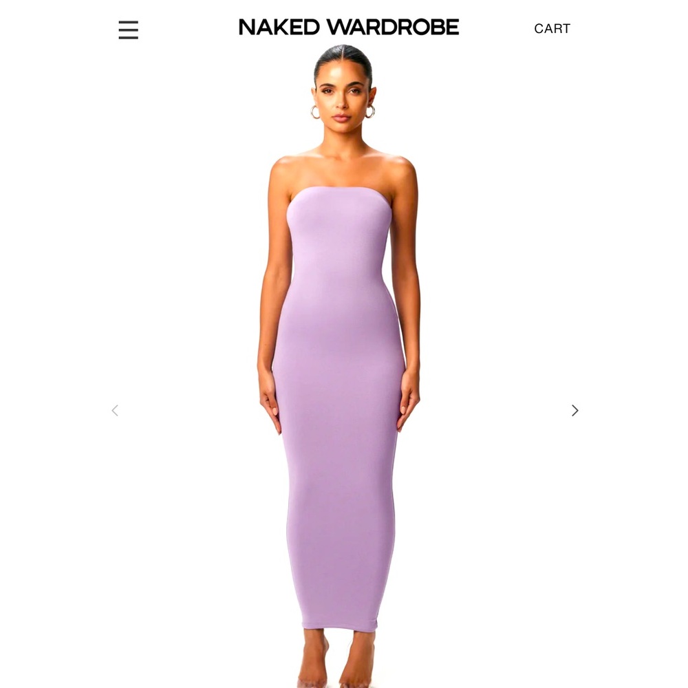 Naked Wardrobe maxi tube dress in iris 🪻💜